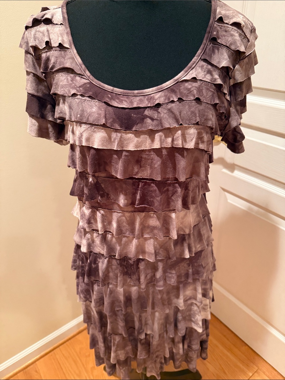Talk of the Walk Lavender Ruffle Tiered Cha Cha Dress